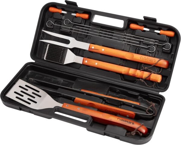 Cuisinart 13-Piece Wooden Grill Tool Set, BBQ Acce... - Image 2