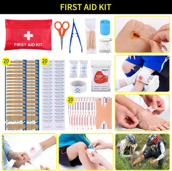 Survival Kit and First Aid kit, 160 Pcs Emergency ... - Image 7