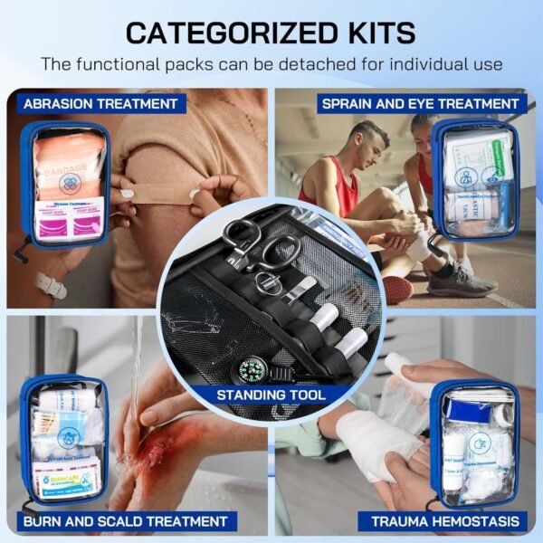 Professional 508 PCS First Aid Kit – 4-in-1 Detach... - Image 4