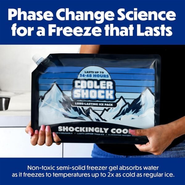 Cooler Shock Reusable Ice Packs for Cooler - Long ... - Image 3