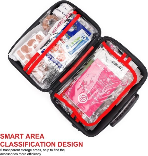 410 Piece Waterproof Hard Shell First Aid Kit for ... - Image 6