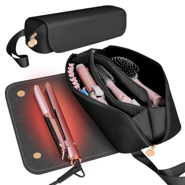 SS Hair Tools Travel Bag and Heat Resistant Mat fo... - Image 2