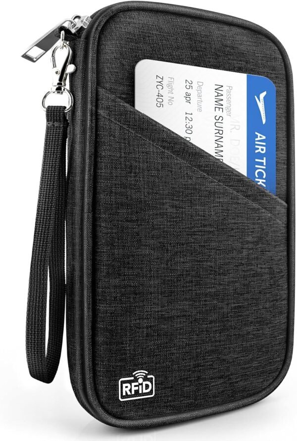 Passport Holder Family RFID Travel Document Organi... - Image 2