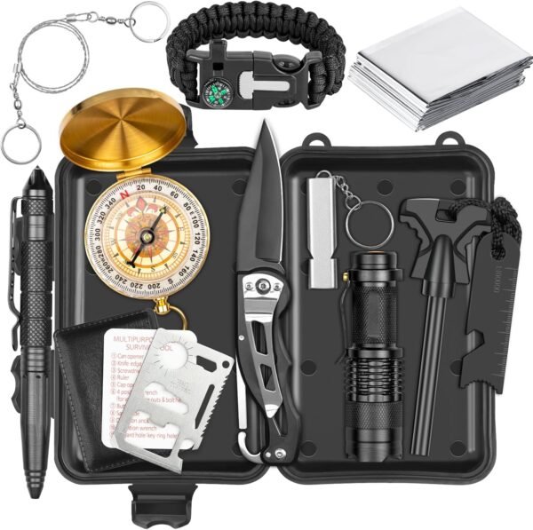 Alritz Emergency Survival Kit, for Men 12 in-1 Out... - Image 2