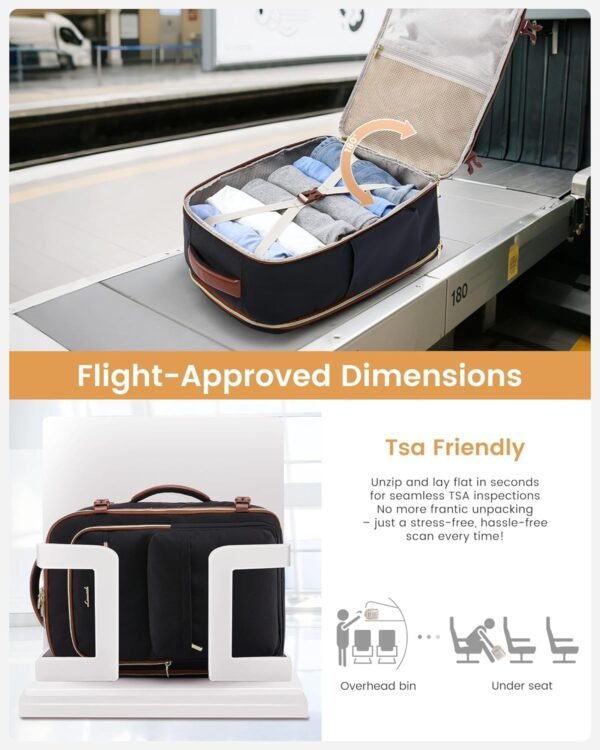 LOVEVOOK Carry On Travel Backpack for Women, Airli... - Image 4