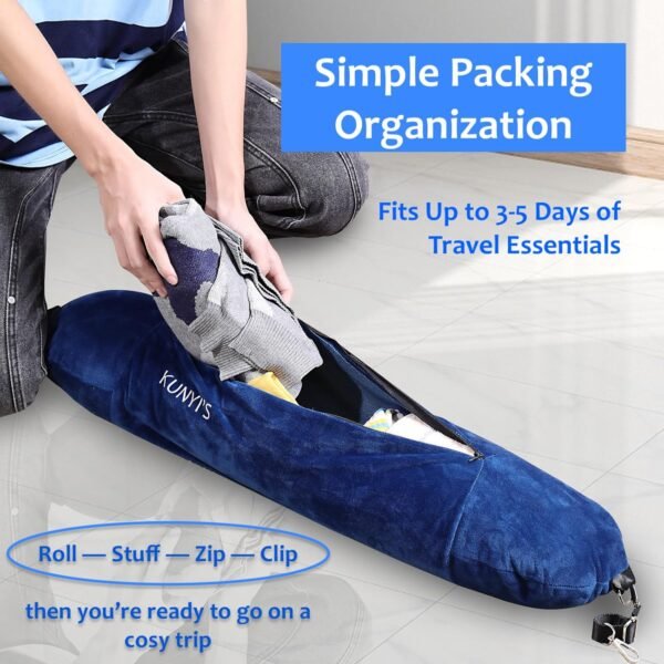 Kunyi's Travel Pillow You Stuff with Clothes As Ca... - Image 3