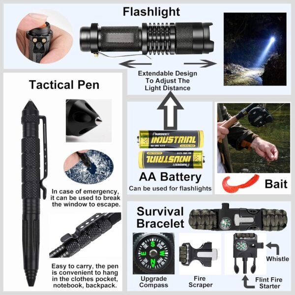 Gifts for Men Dad Husband Fathers Day, Survival Ge... - Image 6