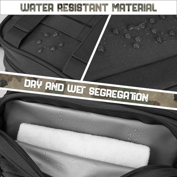 QT&QY Tactical Toiletry Bag For Men Hygiene Bag ED... - Image 4