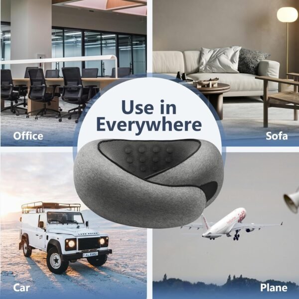 Advanced Memory Foam Neck Travel Pillow, Neck Pill... - Image 7