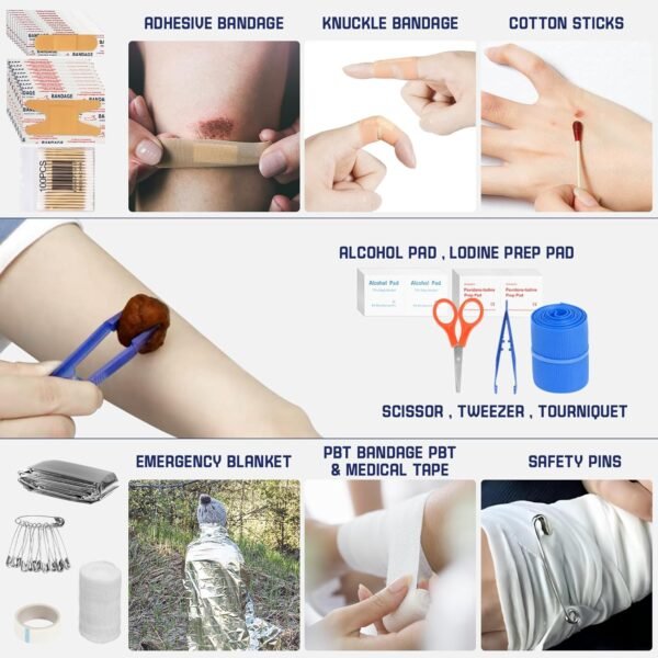 Survival Kits, 149Pcs Survival Gear First Aid Kit ... - Image 7