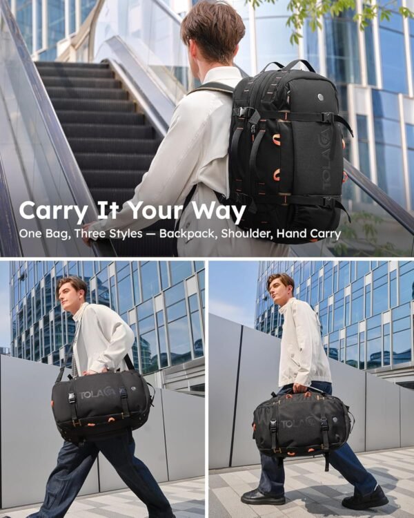 Tolaccea Travel Laptop Backpack, Large Carry on Ba... - Image 3