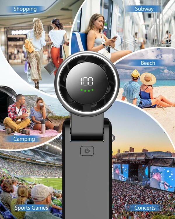 Portable Handheld Turbo Fan, Stepless 100 Gear Win... - Image 8