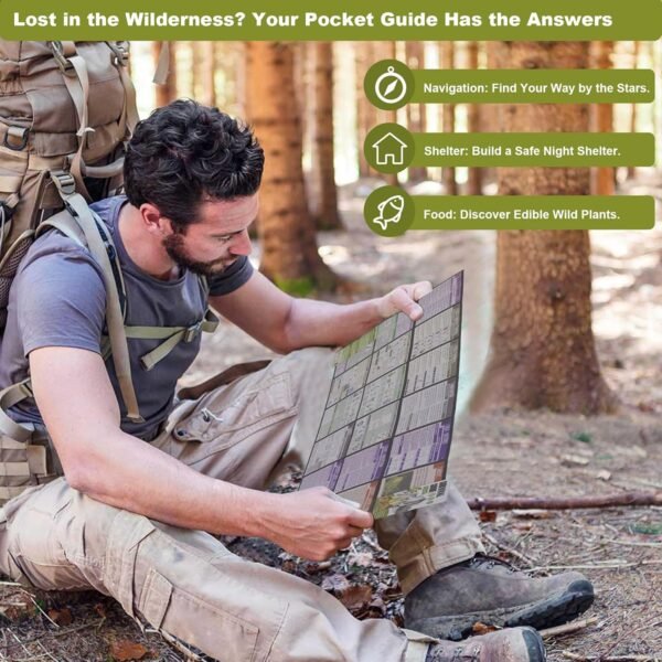 Tiny Pocket Survival Guide EDC Survival Kits Milit... - Image 5