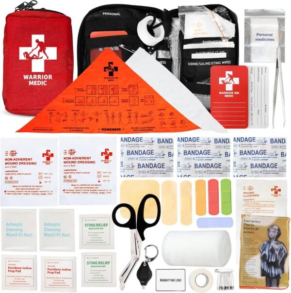 Kids First Aid Kit - Travel First Aid Kit Survival... - Image 2