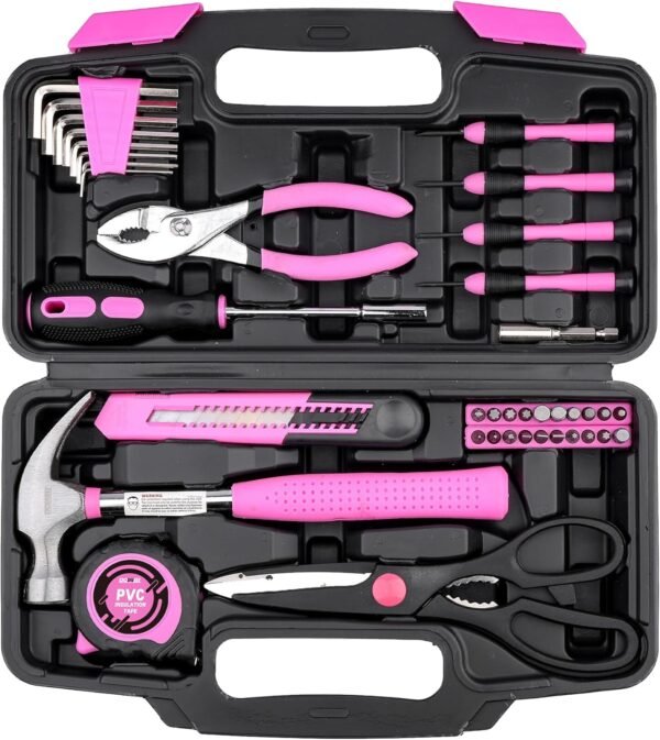 DOWELL 40 Piece Home Tool Set Pink, General Househ... - Image 2