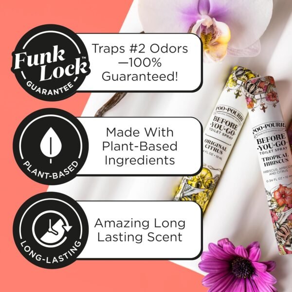 Poo-Pourri Before-You-Go Toilet Spray, Tropical Hi... - Image 5