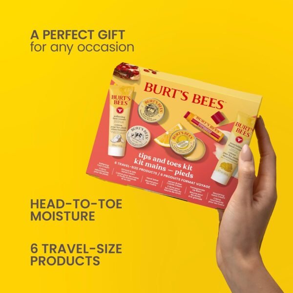 Burt's Bees Gifts Ideas, Tips and Toes Kit, 6 Trav... - Image 4