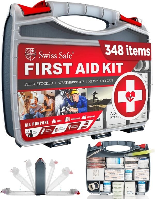 Swiss Safe 2-in-1 First Aid Kit for Car, Travel & ... - Image 2