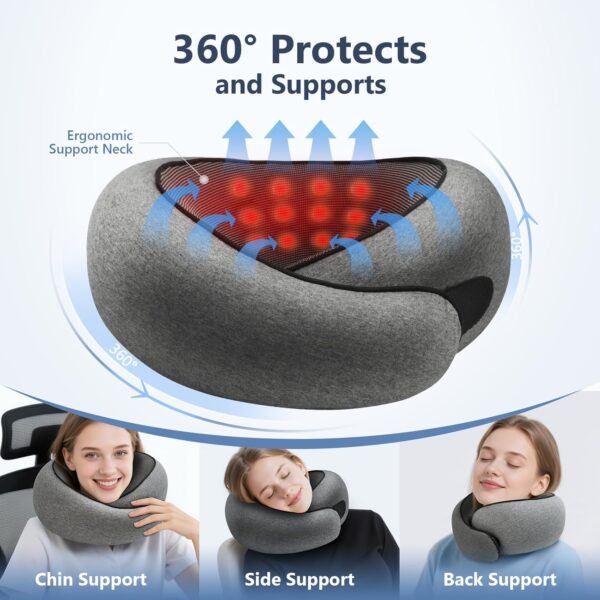 Advanced Memory Foam Neck Travel Pillow, Neck Pill... - Image 3
