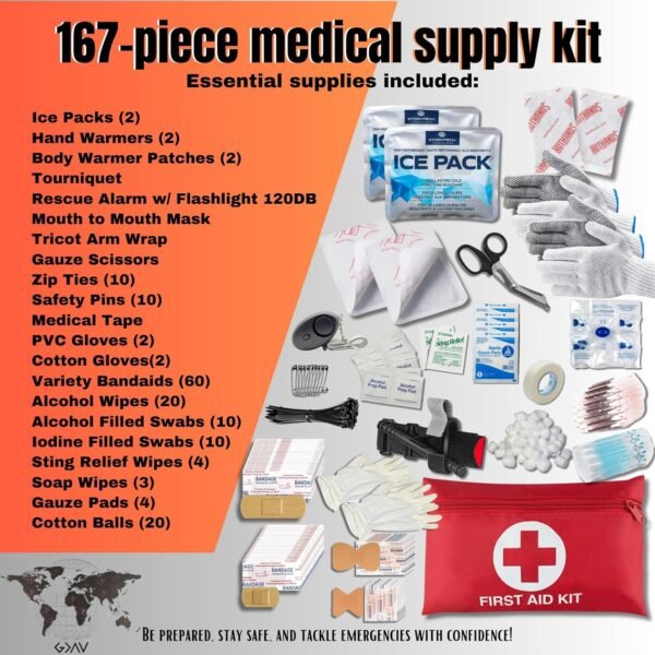 Complete Survival Kit and First Aid Kit | Tactical... - Image 3