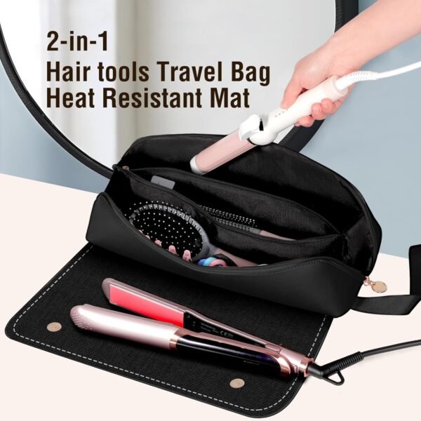 SS Hair Tools Travel Bag and Heat Resistant Mat fo... - Image 5