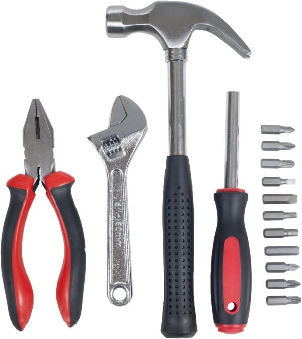 15-Piece Tool Set - Household Tool Kit with Hammer... - Image 4