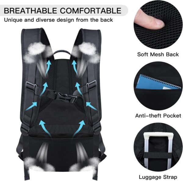 Extra Large Travel Laptop Backpack, 17.3 Inch Carr... - Image 3