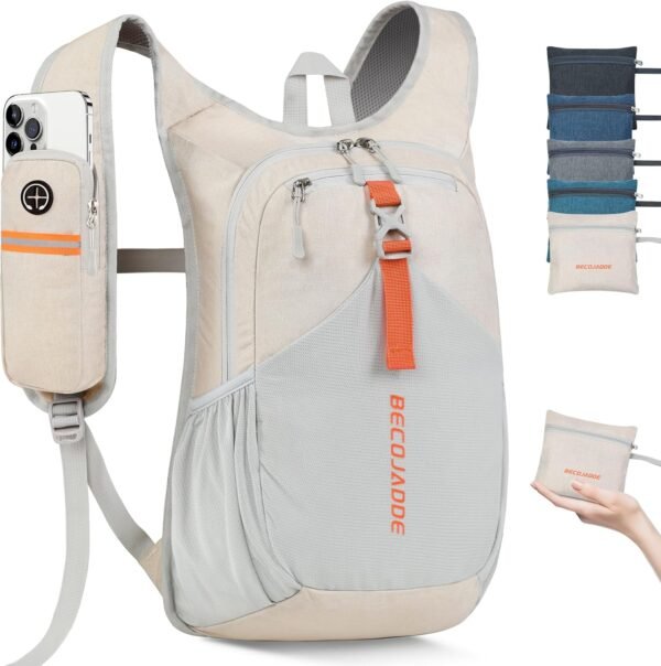 15L Small Hiking Backpack for Men Women Foldable P... - Image 2