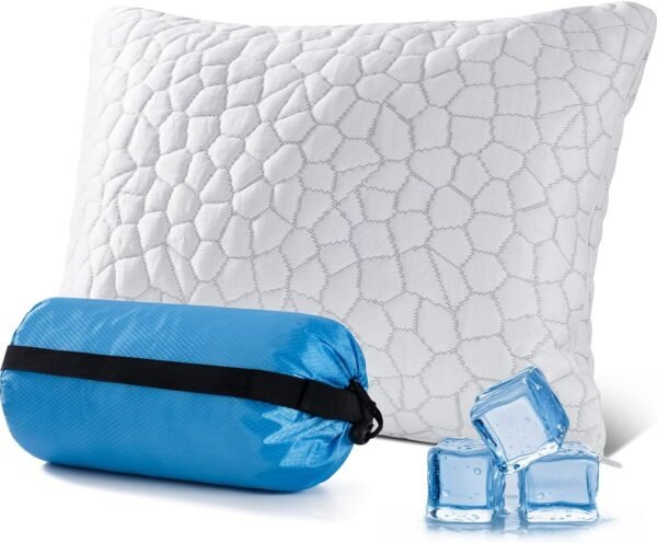 QUTOOL Small Travel Pillows for Sleeping, Cooling ... - Image 2
