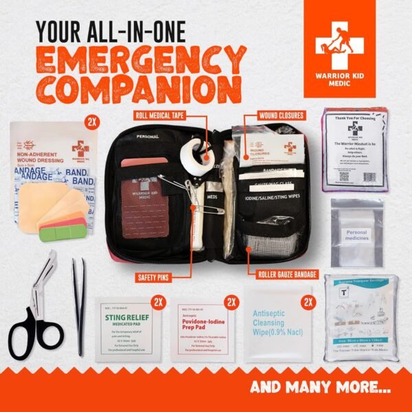 Kids First Aid Kit - Travel First Aid Kit Survival... - Image 3