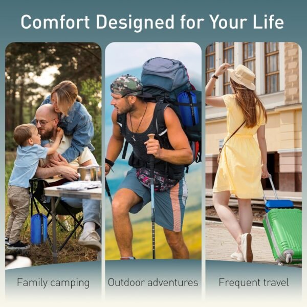 Travel & Camping Cooling Memory Foam Pillow for Ba... - Image 4