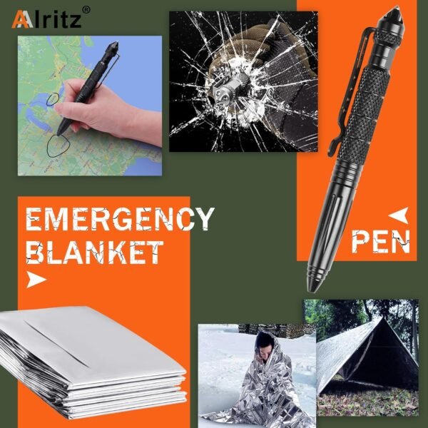 Alritz Emergency Survival Kit, for Men 12 in-1 Out... - Image 7