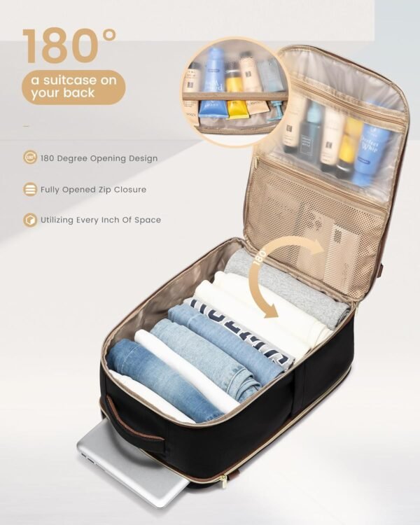 LOVEVOOK Travel Essentials Carry on Backpack 40L T... - Image 3