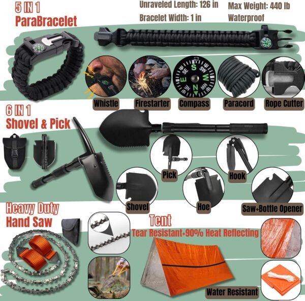 Complete Survival Kit and First Aid Kit | Tactical... - Image 4
