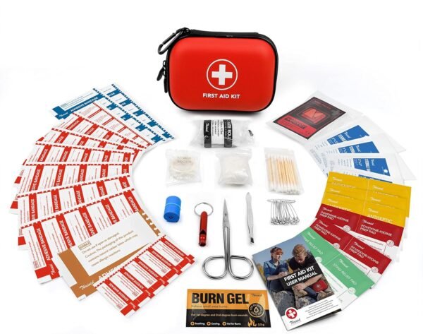 Mini First Aid Kit, 100 Pieces Water-Resistant Har... - Image 4