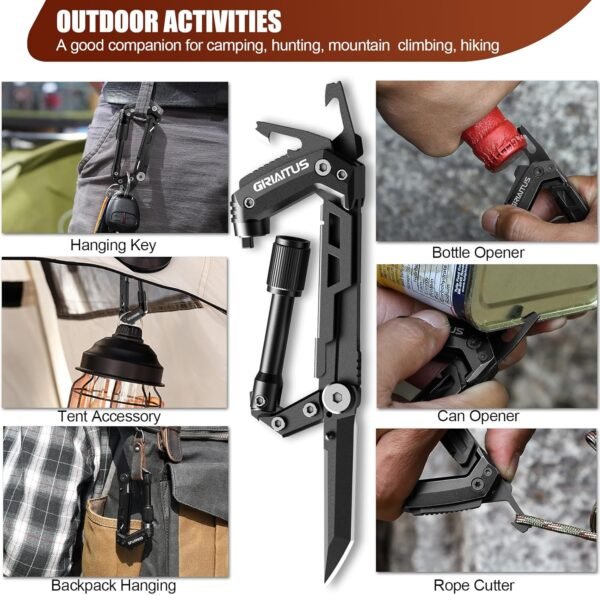 Carabiner Multitool 8-in-1 EDC Carabiners Pocket K... - Image 5
