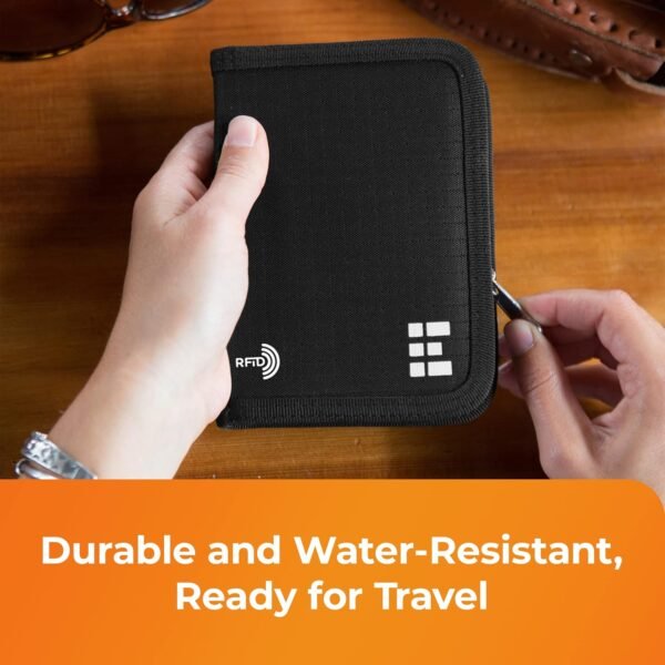 Passport Holder & Travel Wallet with RFID Blocking... - Image 8