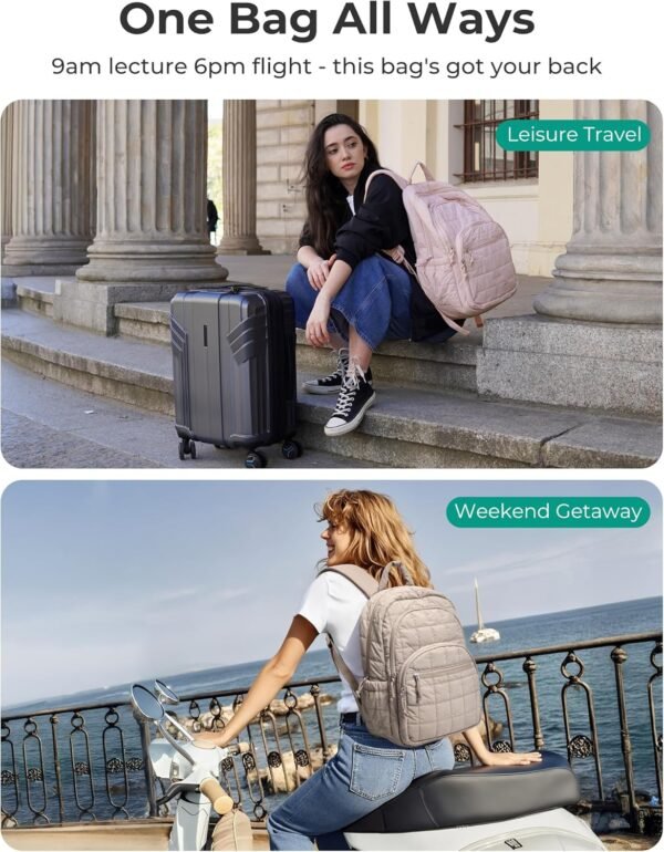 BAGSMART College Laptop Backpack, Travel Backpack ... - Image 8
