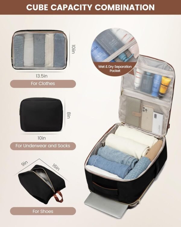 LOVEVOOK Large Travel Backpack for Women&Men,TSA C... - Image 5