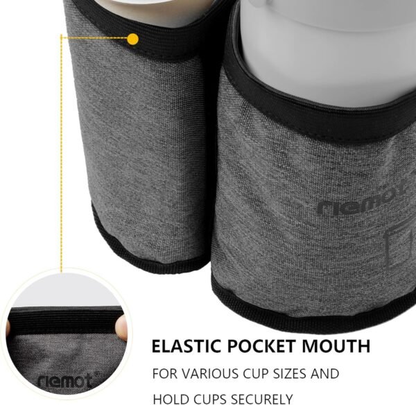 riemot Luggage Travel Cup Holder Free Hand Drink C... - Image 5