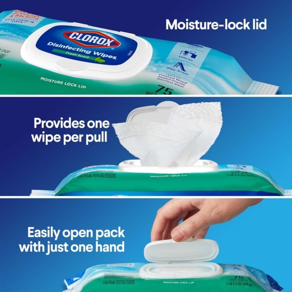 Clorox Disinfecting Wipes, Bleach Free, Household ... - Image 6
