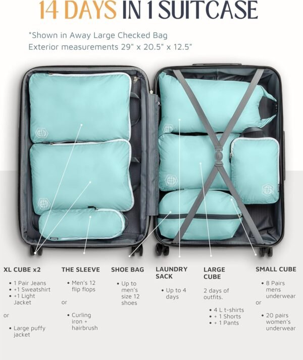 Large Compression Packing Cubes for Travel-Packing... - Image 4