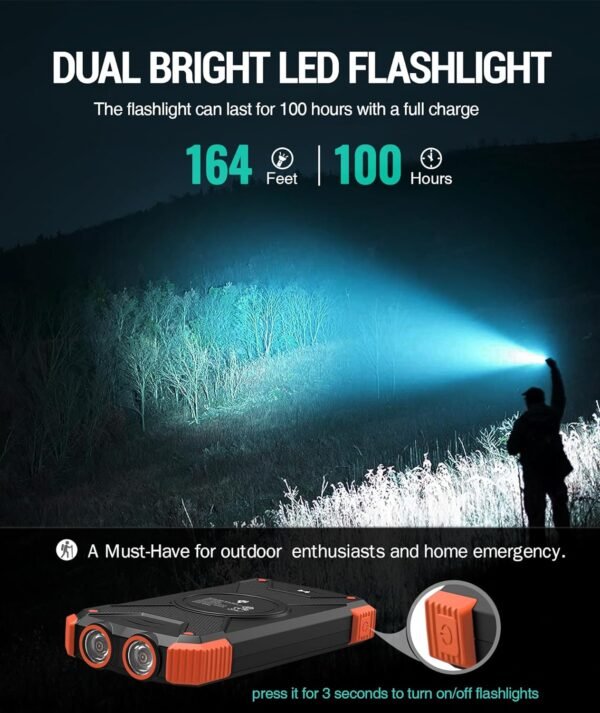 BLAVOR Solar Charger Power Bank 10,000mAh, Portabl... - Image 8