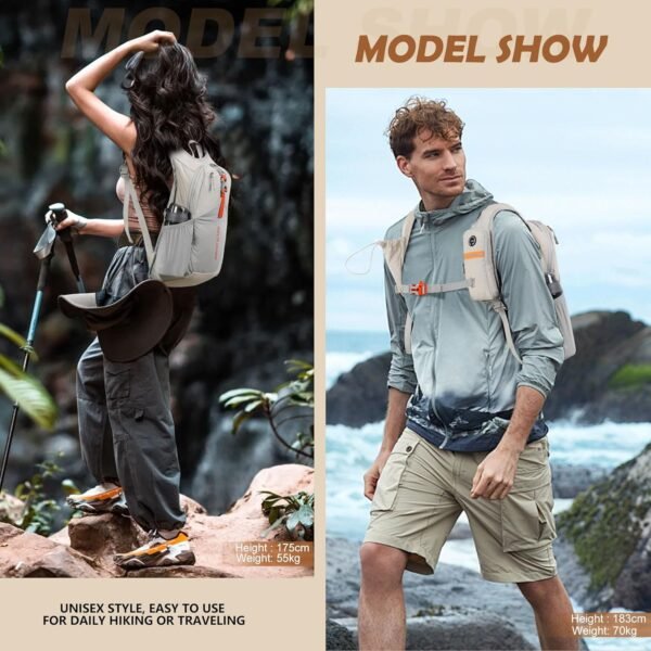 15L Small Hiking Backpack for Men Women Foldable P... - Image 9