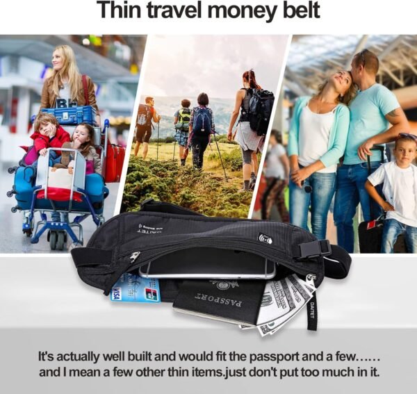 DAITET Money Belt - Passport Holder Secure Hidden ... - Image 8