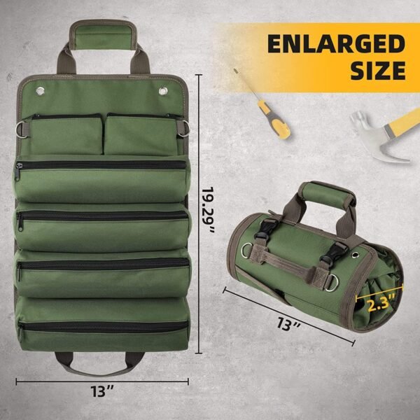 Tool Bag Roll Up, UUP Heavy Duty Rolled Empty Tool... - Image 6