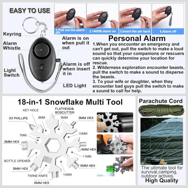 Gifts for Men Dad Husband Fathers Day, Survival Ge... - Image 5