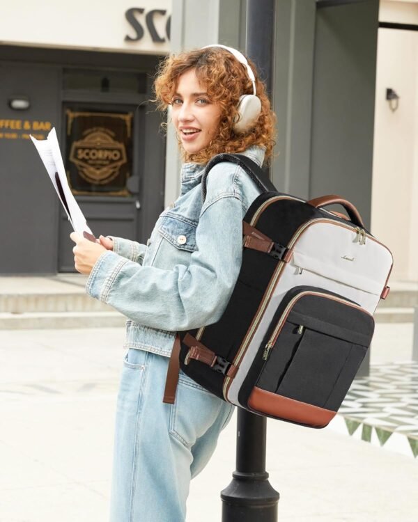 LOVEVOOK 40L Travel Backpack for Women & Men - 17.... - Image 3