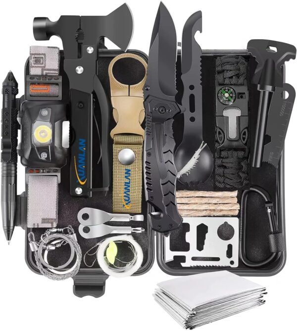 XUANLAN Emergency Survival Kit, Outdoor Survival G... - Image 2