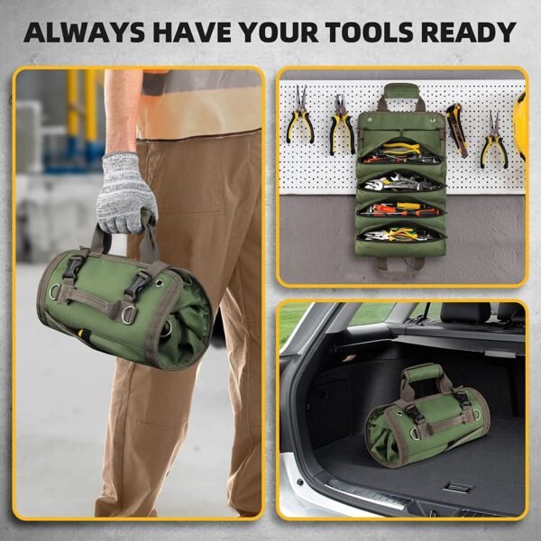 Tool Bag Roll Up, UUP Heavy Duty Rolled Empty Tool... - Image 3